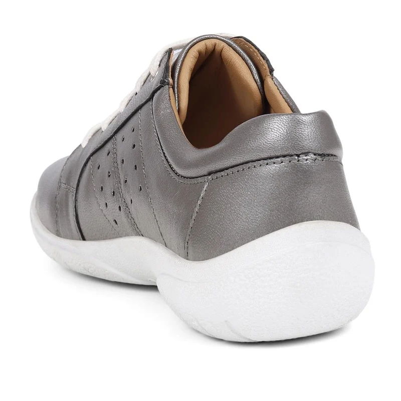Lace-Up Leather Pumps - NAP39011 / 325 537 - Pewter