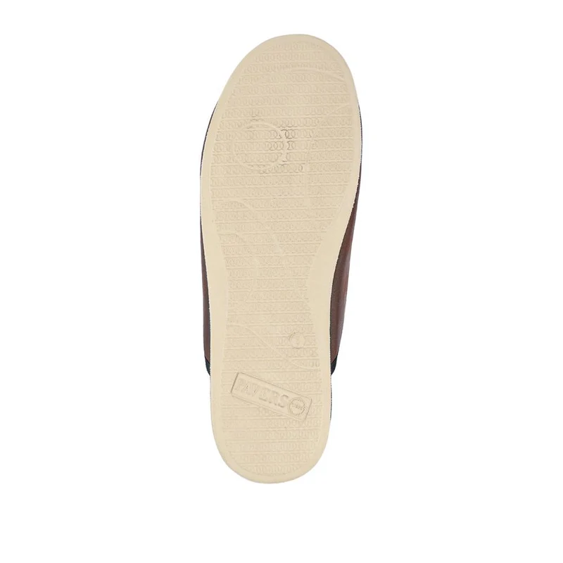 Wide Fit Supportive Mule Slippers - QING42028 / 328 280 - Brown