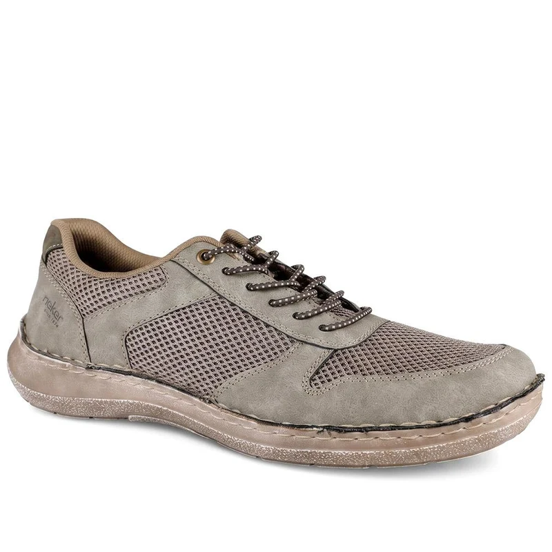 Rieker Casual Slip On Shoes W/ Bungee Laces - RKR43059 / 330 542 - Grey