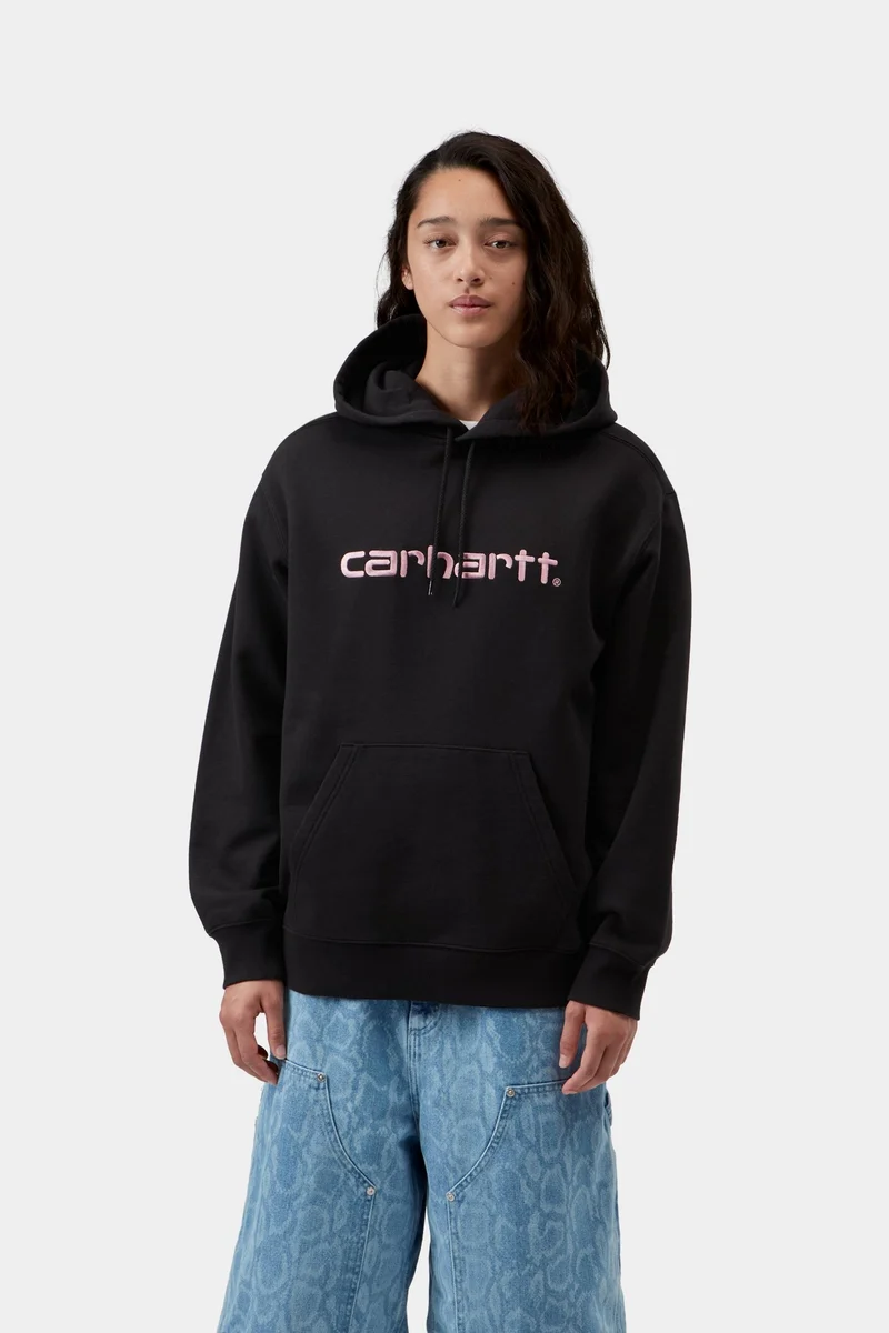 Carhartt WIP Frauen Carhartt Sweatshirt-Hoodie | Schwarz Hortensia