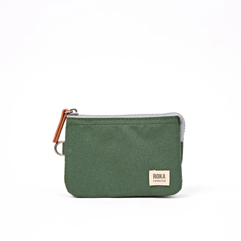 ROKA Carnaby Kleine Geldbörse aus recyceltem Canvas mit Gewittermotiv