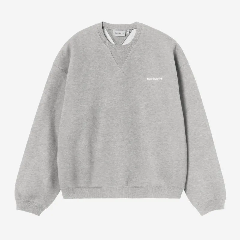 Carhartt WIP Ebbert Herren-Sweatshirt | Grau meliert Weiß