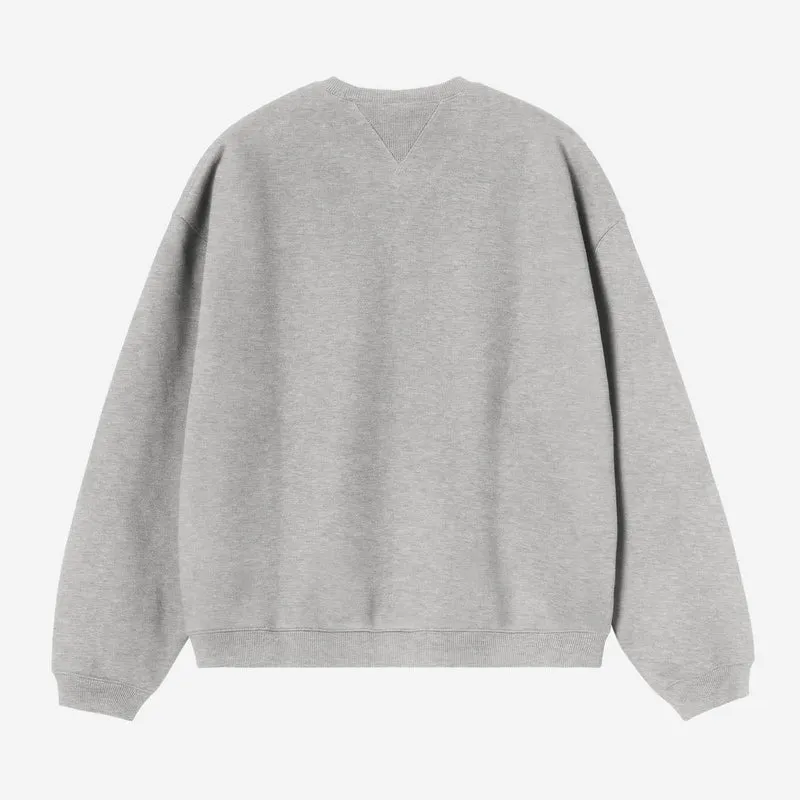 Carhartt WIP Ebbert Herren-Sweatshirt | Grau meliert Weiß