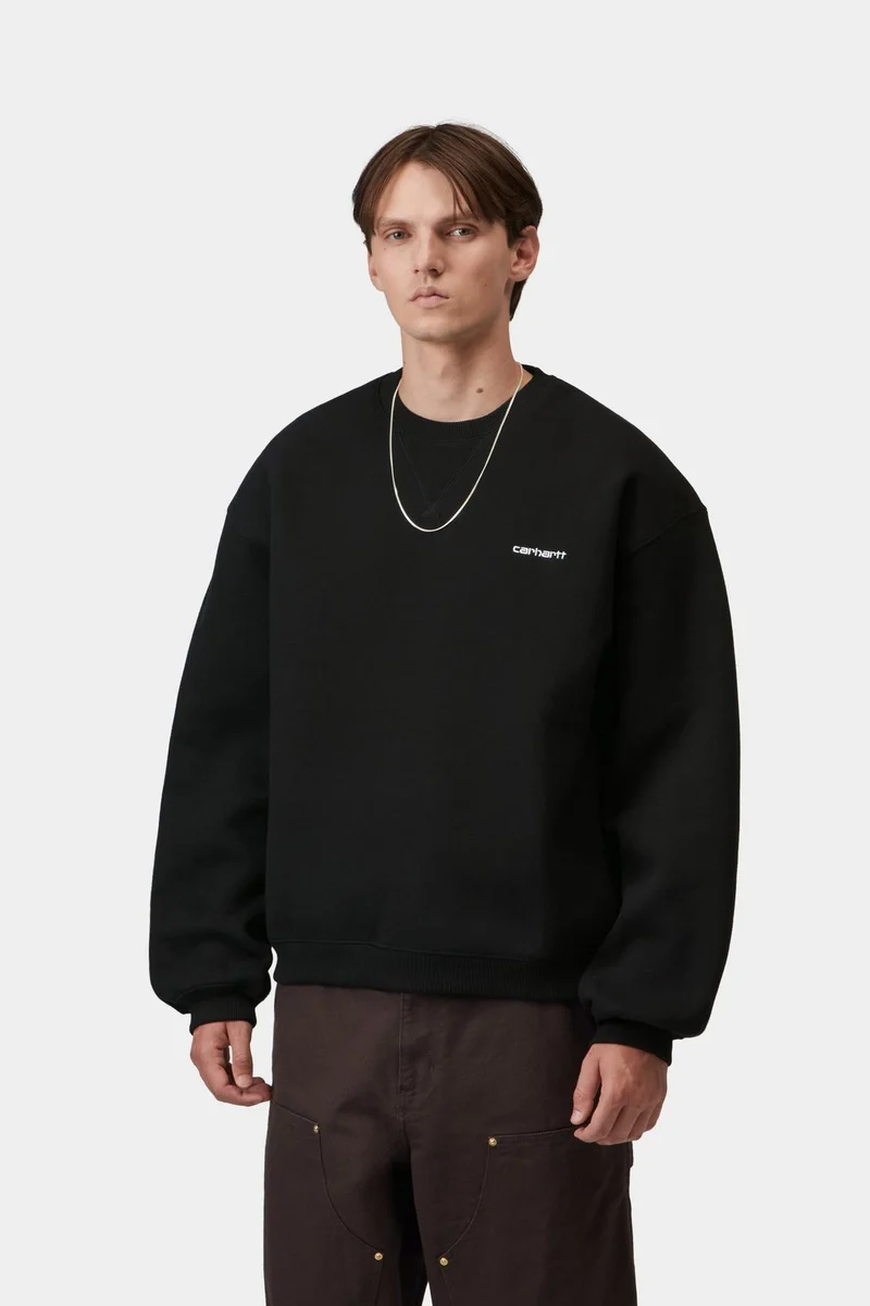 Carhartt WIP Ebbert Herren-Sweatshirt | Schwarz Weiß