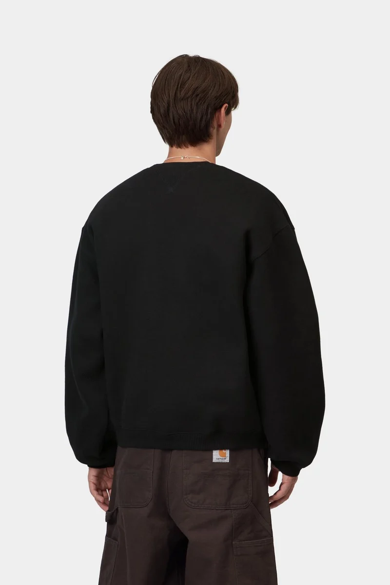 Carhartt WIP Ebbert Herren-Sweatshirt | Schwarz Weiß