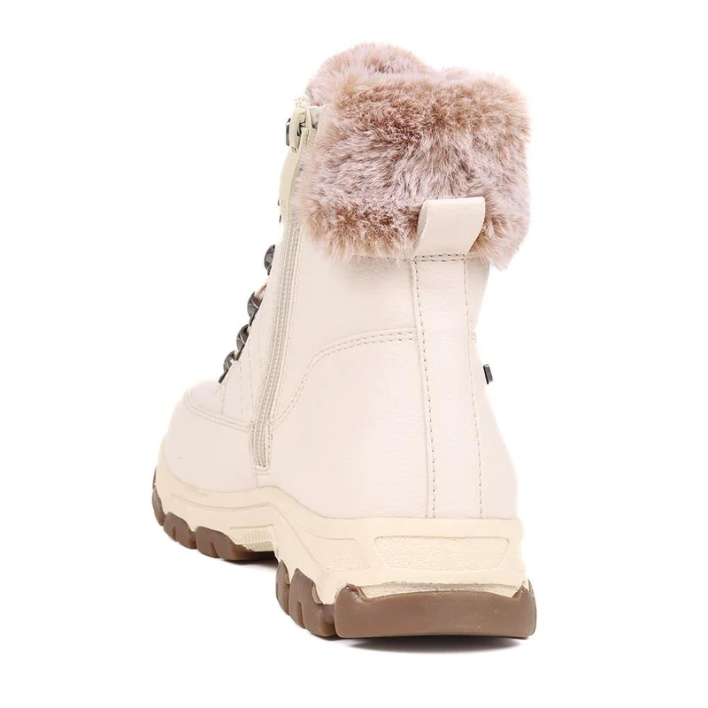 Wide Fit Water Resistant Weather Boots - WOIL40066 / 326 384 - Off White