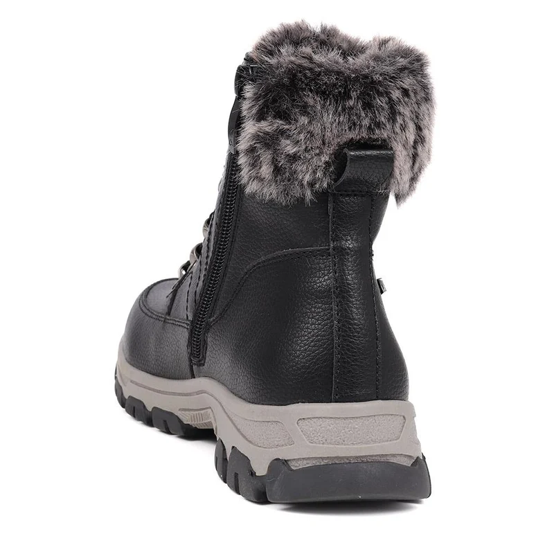 Wide Fit Water Resistant Weather Boots - WOIL40066 / 326 384 - Black