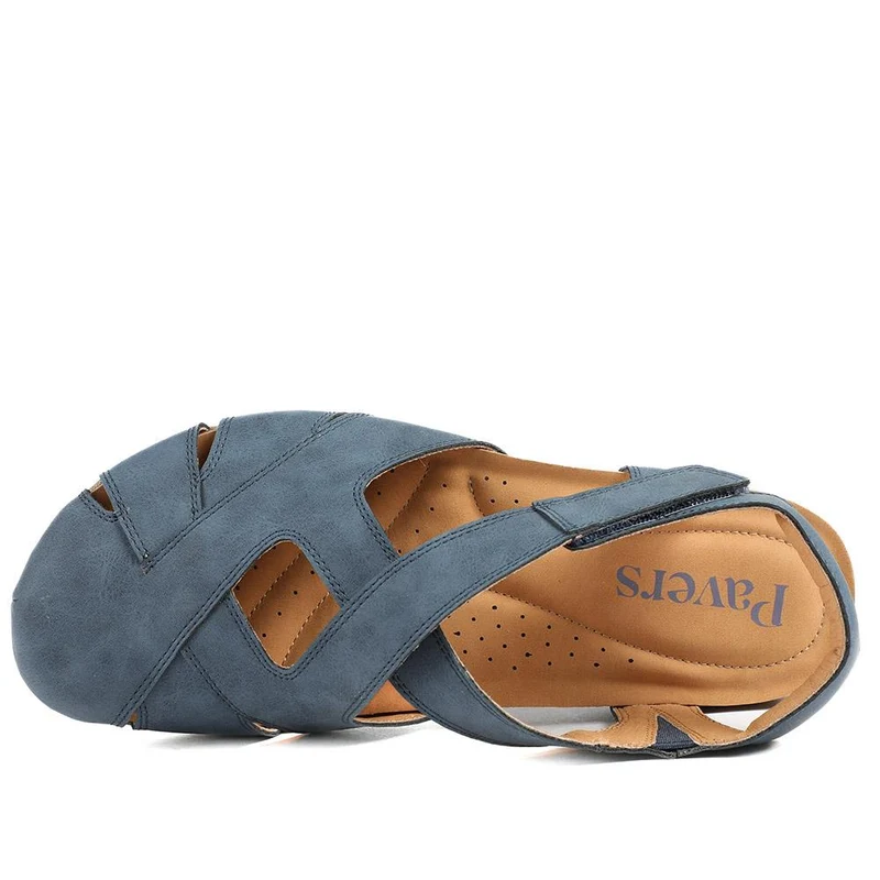 Adjustable Cushioned Sandals - WOIL43023 / 328 998 - Navy