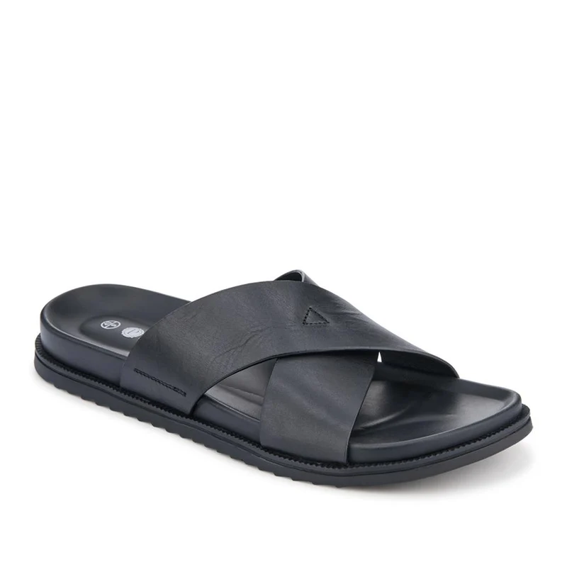 Strappy Leather Slides - JFOOT41009 / 327 467