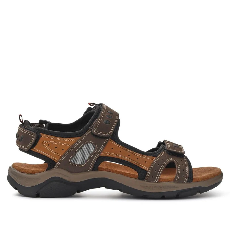 Casual Leather Sandals - DDIN41012 / 327 117 - Brown