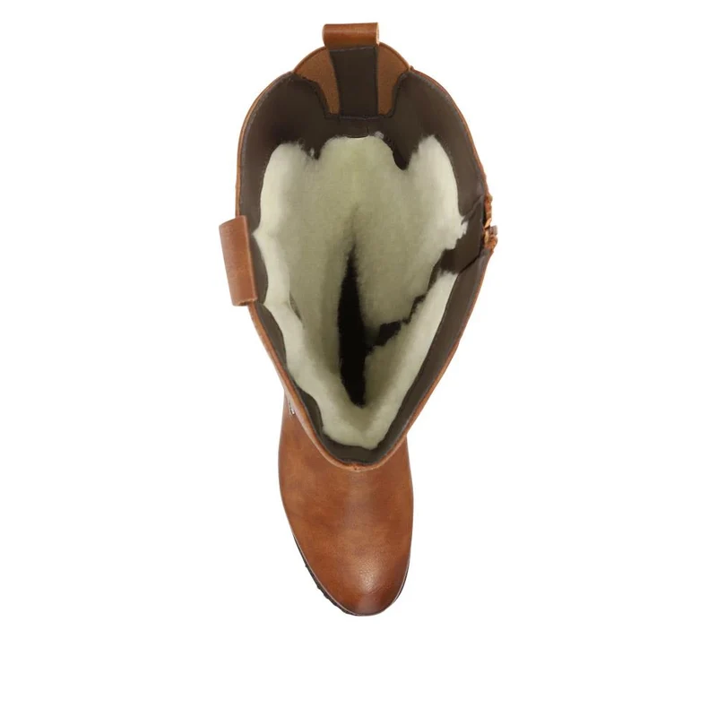 Western-Heeled Long Boots - RKR40525 / 326 087 - Tan