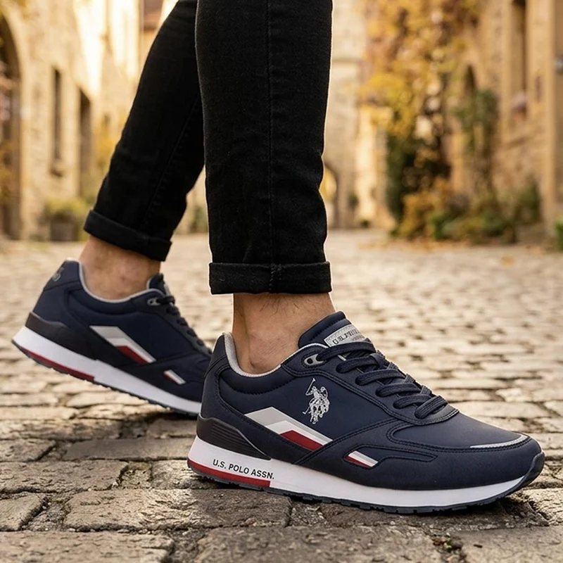US POLO ASSN Flexible Lace Up Trainers - USPOL44011 / 329 891 - Navy