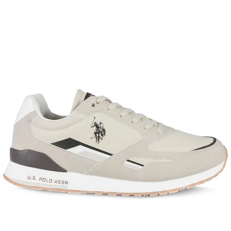 US POLO ASSN Flexible Lace Up Trainers - USPOL44011 / 329 891 - Beige