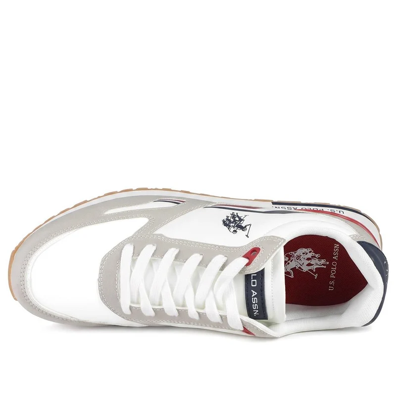 US POLO ASSN Flexible Lace Up Trainers - USPOL44011 / 329 891 - Red-White