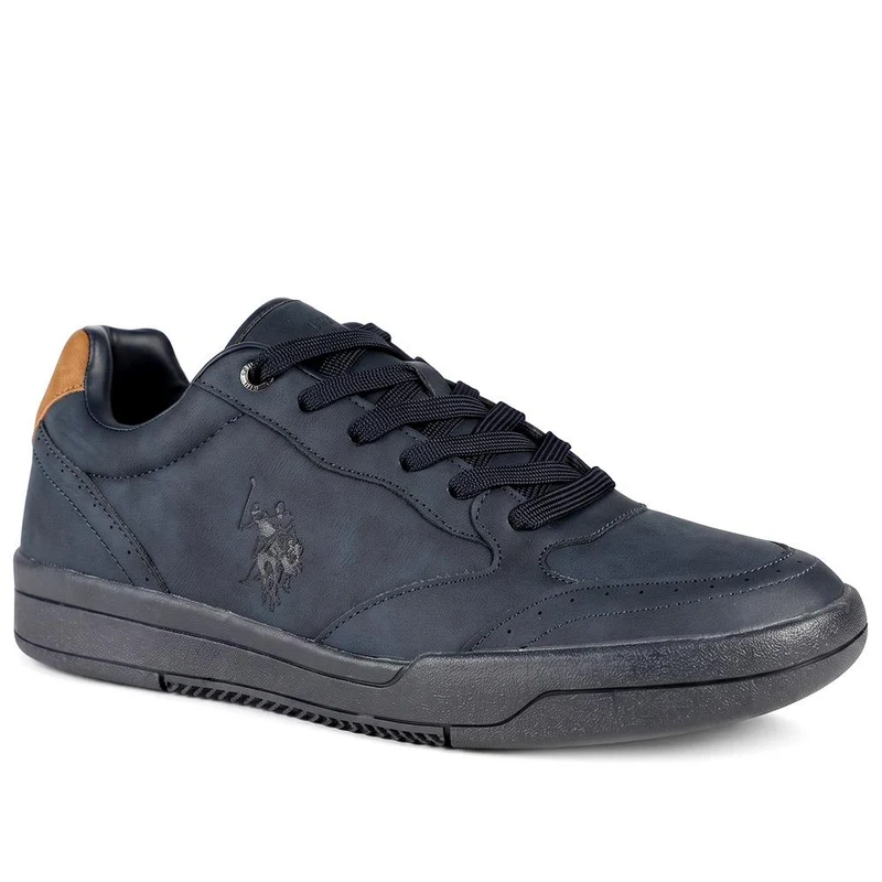 US POLO ASSN Faux Suede Lace Up Trainers - USPOL43004 / 330 391
