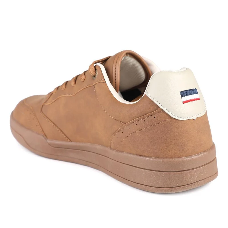 US POLO ASSN Faux Suede Lace Up Trainers - USPOL43004 / 330 391 - Tan