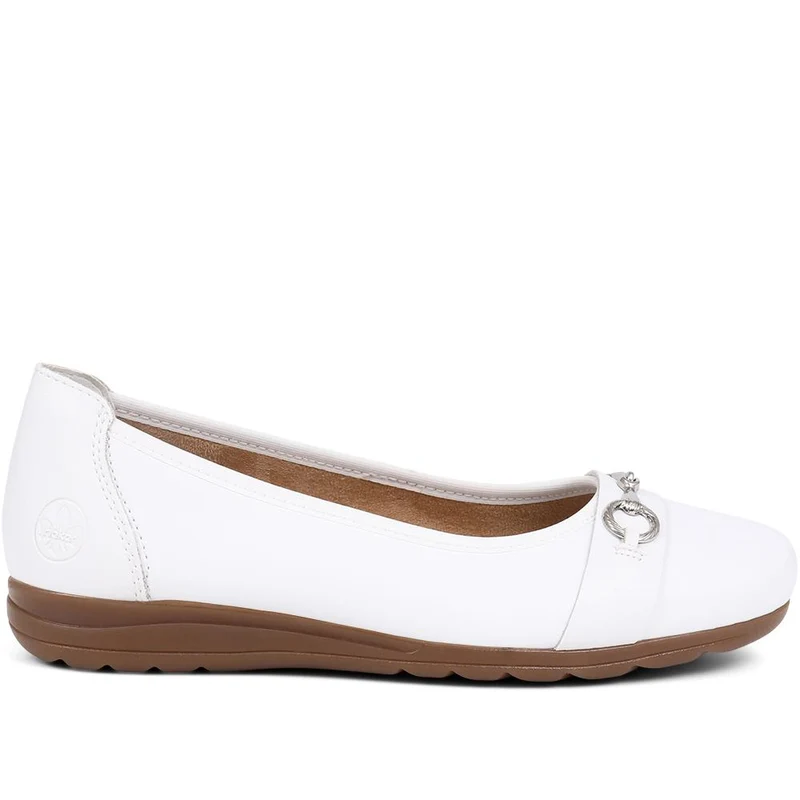 Leather Ballet Pumps - RKR39506 / 324 849 - White