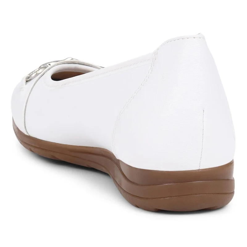 Leather Ballet Pumps - RKR39506 / 324 849 - White