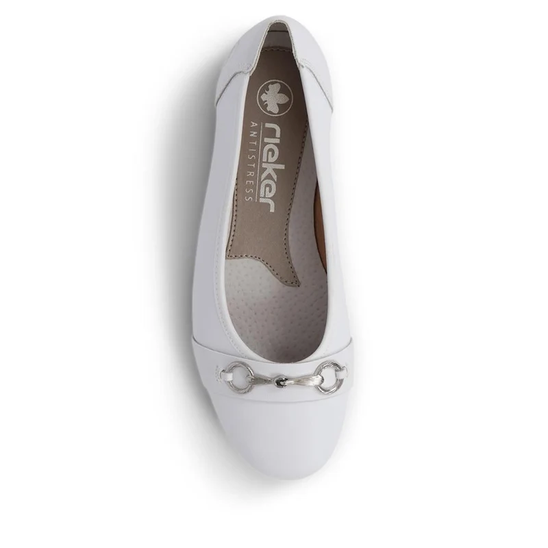 Leather Ballet Pumps - RKR39506 / 324 849 - White