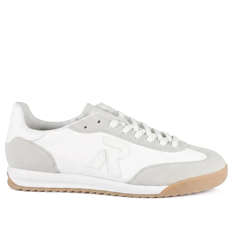 Rieker Leather Sport Trainers - RKR43063 / 330 551 - White-Grey