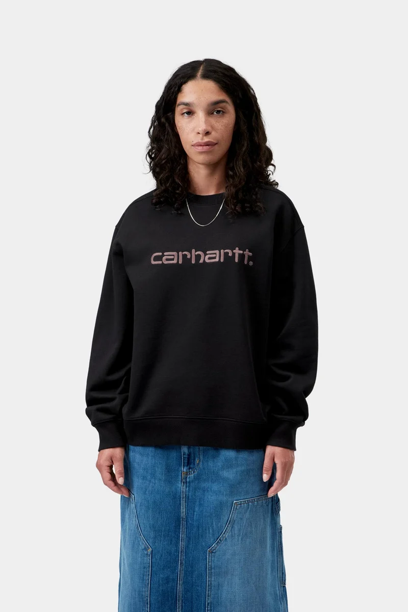 Carhartt WIP Frauen Carhartt Sweatshirt | Schwarz Hortensia