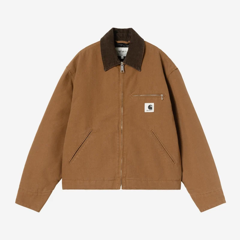 Carhartt WIP Frauen OG Detroit Jacke | WIP Hamilton Brown Tobacco