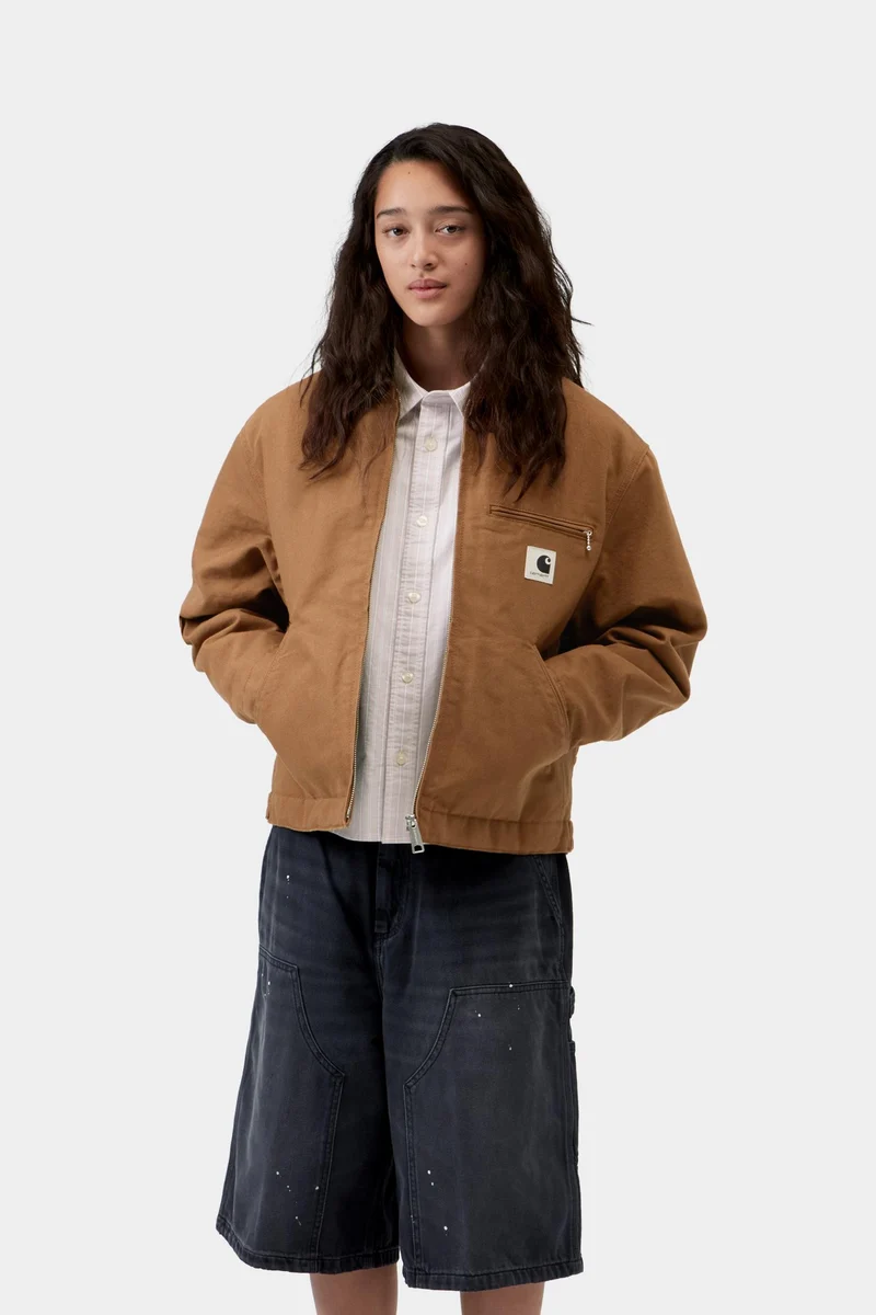 Carhartt WIP Frauen OG Detroit Jacke | WIP Hamilton Brown Tobacco