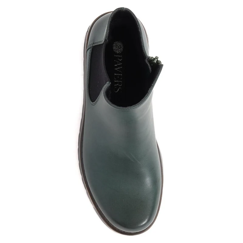 Wedge-Heeled Chelsea Boots - WK40015 / 326 128 - Green