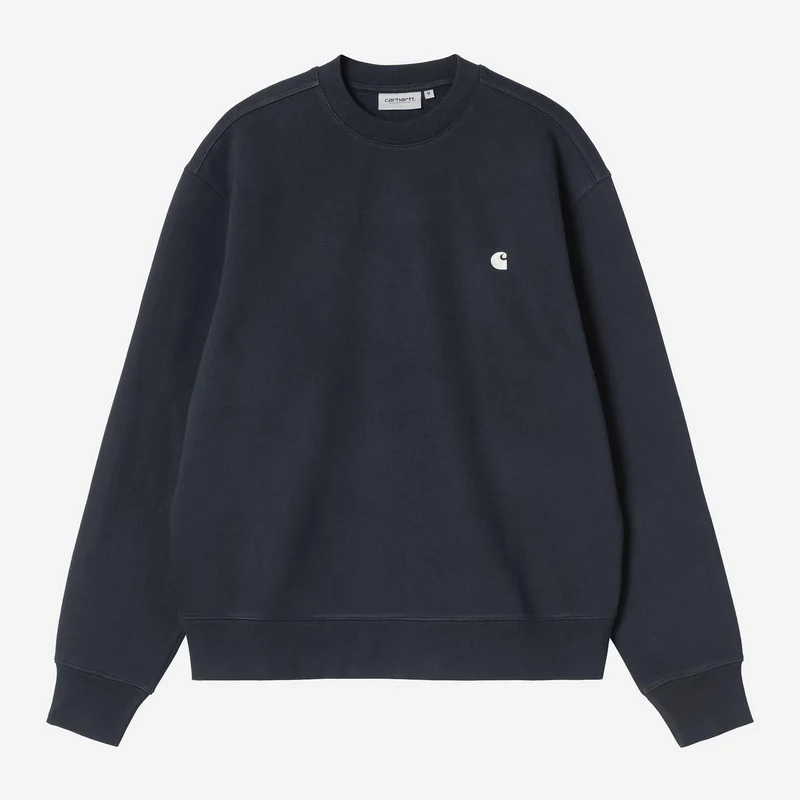 Carhartt WIP Mack Herren-Sweatshirt | Dunkelblau gewachst