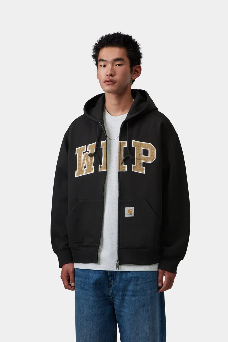 Carhartt WIP WIP Herren-Sweatjacke | Schwarz Stone Washed