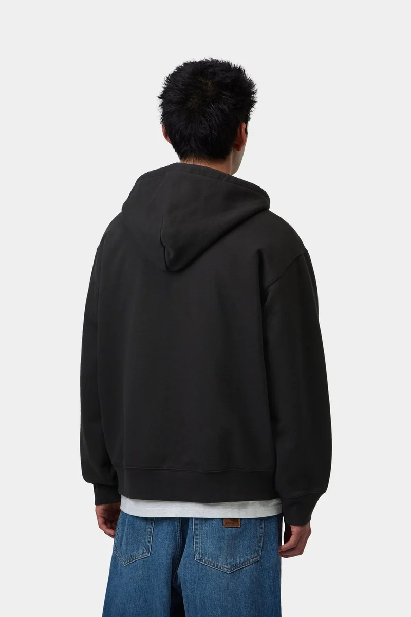 Carhartt WIP WIP Herren-Sweatjacke | Schwarz Stone Washed
