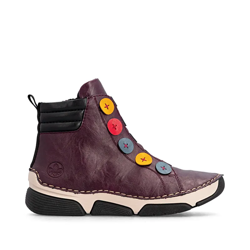 Rieker Damen-Ankle-Boots | Rot