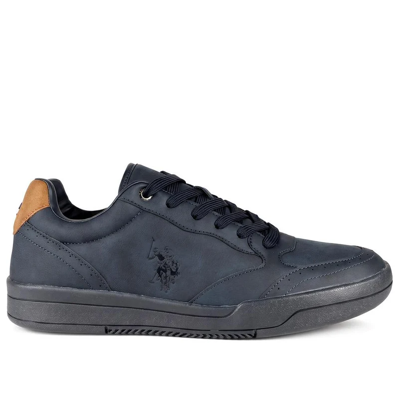 US POLO ASSN Faux Suede Lace Up Trainers - USPOL43004 / 330 391 - Navy