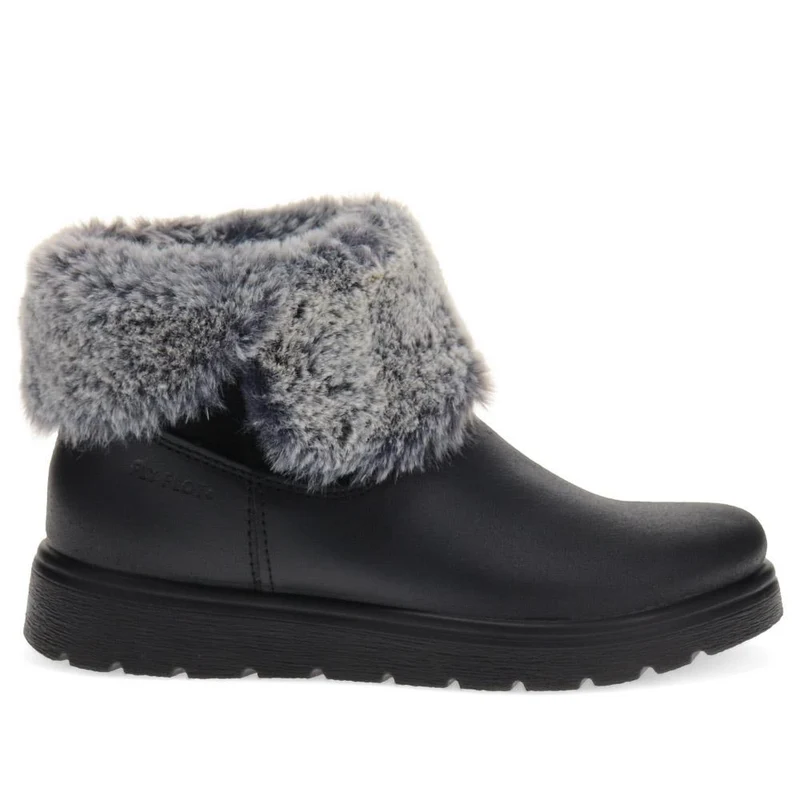 Fly Flot Faux Fur Ankle Boots - FLY40039 / 325 641 - Black
