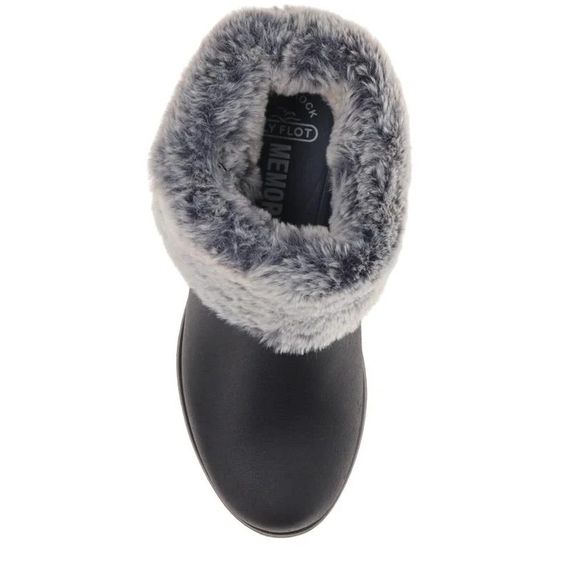 Fly Flot Faux Fur Ankle Boots - FLY40039 / 325 641 - Black