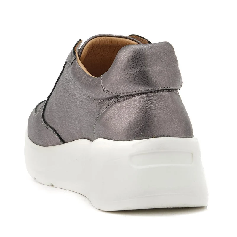 Bartola Leather Trainers - BARTOLA / 326 276 - Pewter