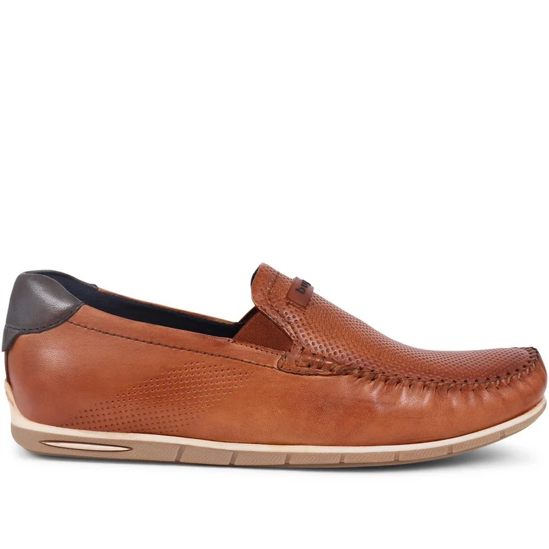 Leather Slip-On Shoes - BUG39504 / 324 763 - Cognac