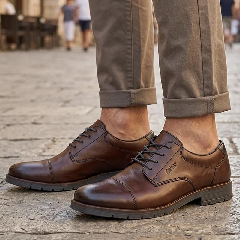Rieker Smart Lace Up Shoes - RKR44508 / 329 908 - Brown