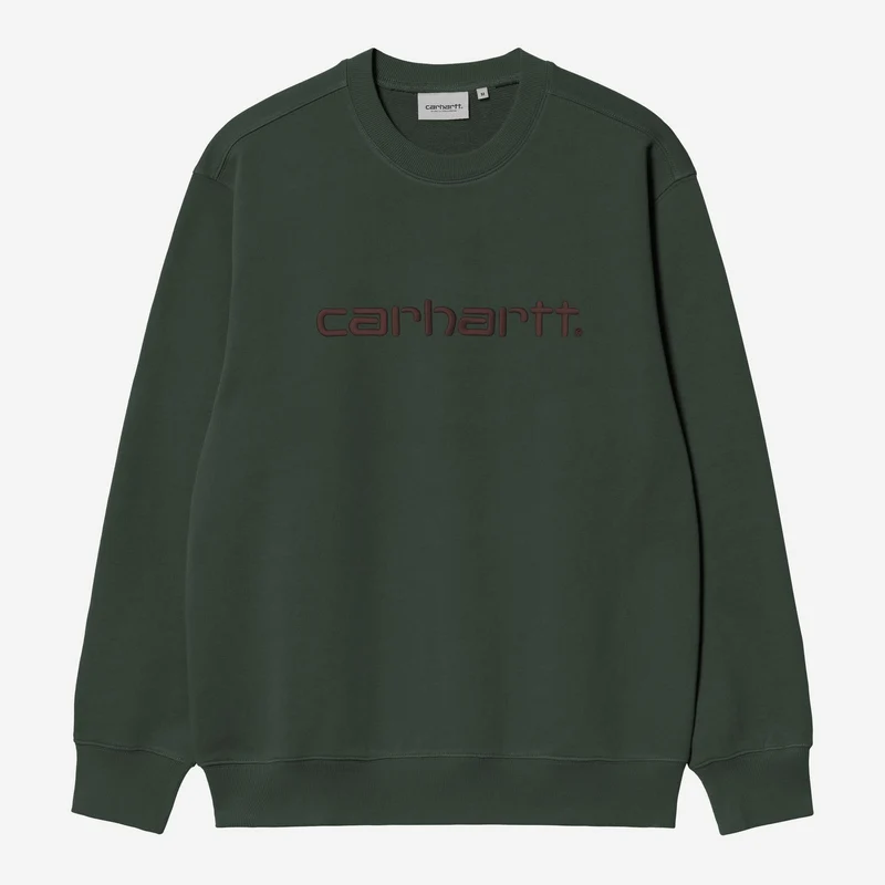 Carhartt WIP Herren Carhartt Sweatshirt | Dunkler Skarabäus-Palisander