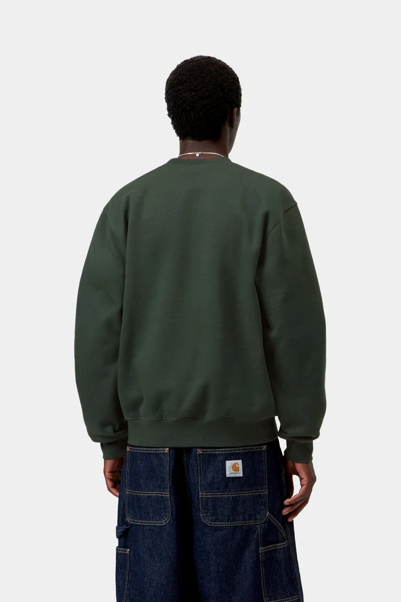 Carhartt WIP Herren Carhartt Sweatshirt | Dunkler Skarabäus-Palisander