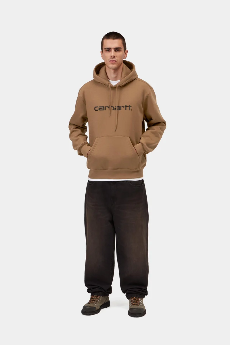 Carhartt WIP Herren Carhartt Hoodie | WIP H Braun Schwarz