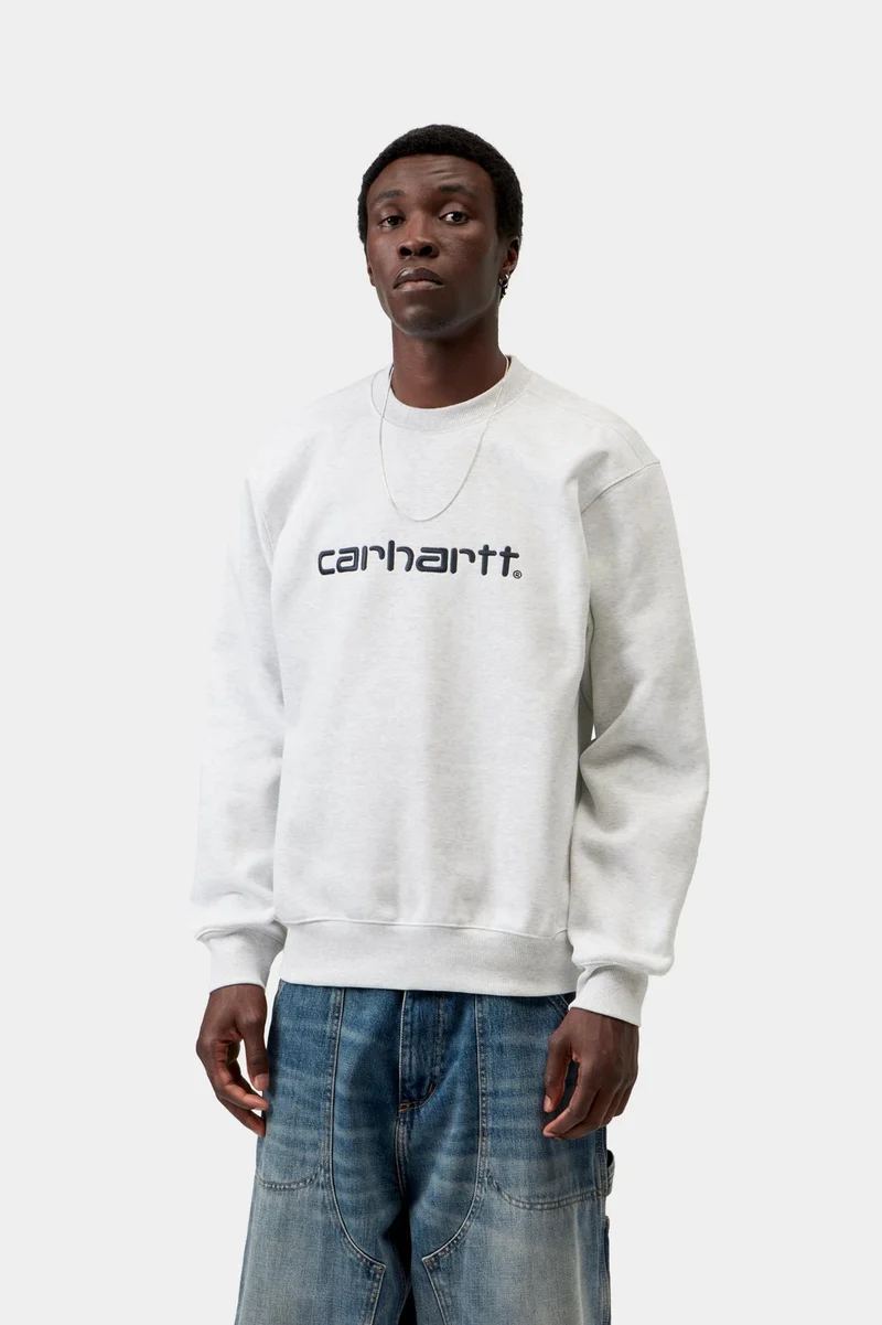 Carhartt WIP Herren Carhartt Sweatshirt | Ash Heather Graphite
