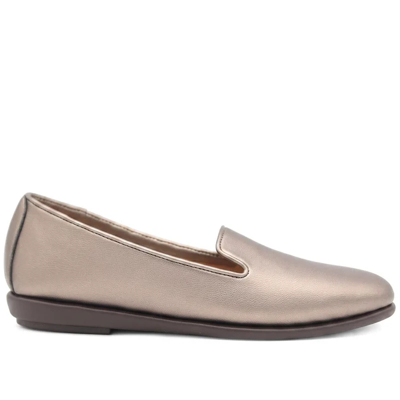 Flat-Soled Casual Slip-On Shoes - UPSKY42000 / 327 913 - Pewter