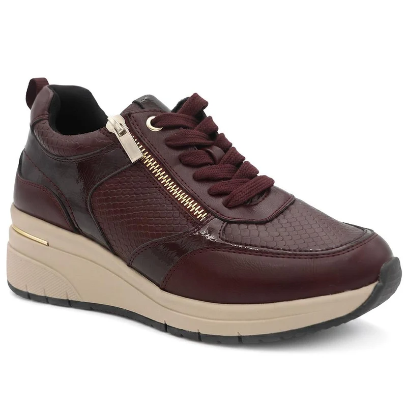 Bellissimo Wide Fit Zip & Lace Trainers - BELWOIL41061 / 329 530