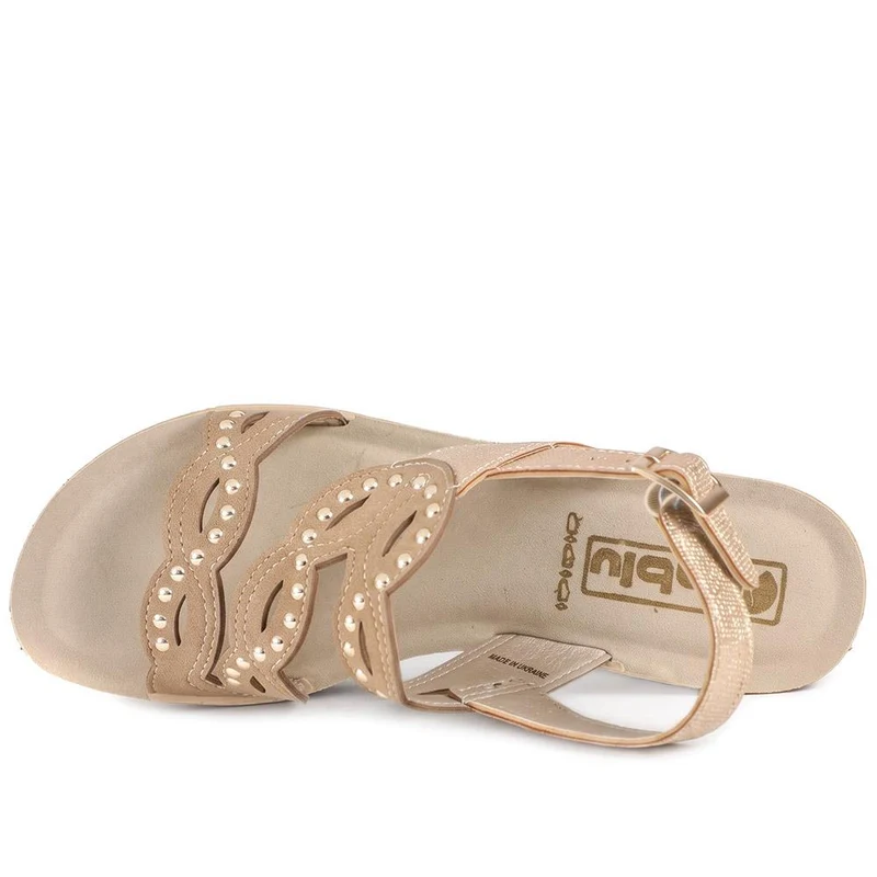Inblu Wedge Heel Slingback Sandals - INB43062 / 330 712 - Gold