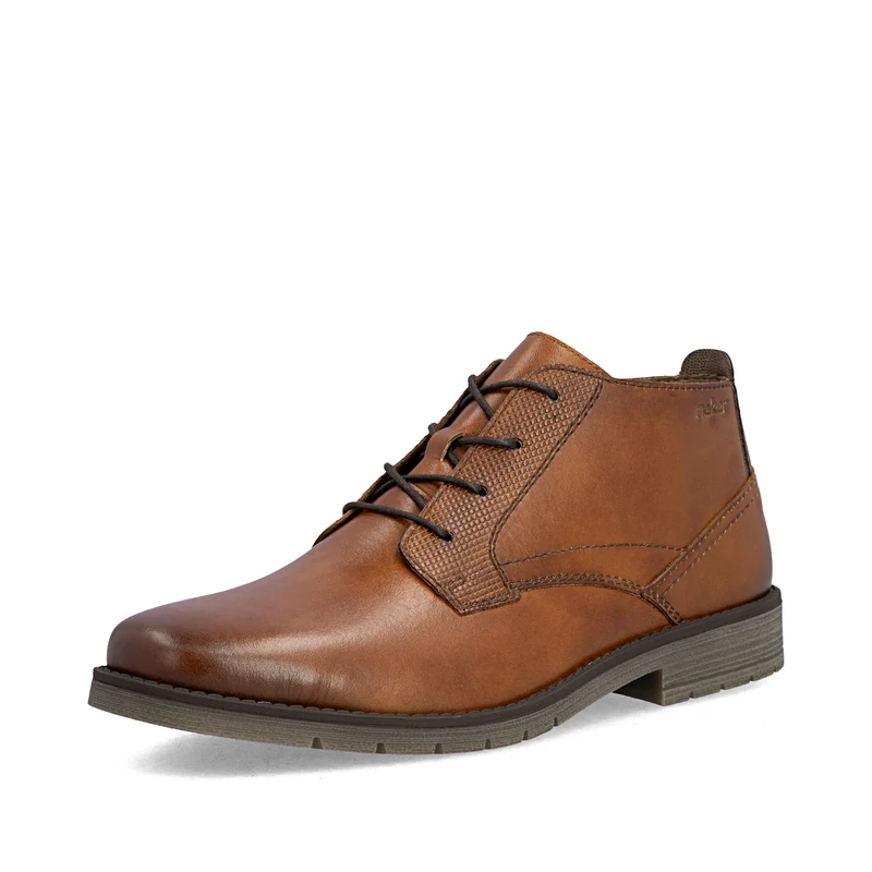 Rieker Herren-Schnürstiefeletten aus Leder | Braun