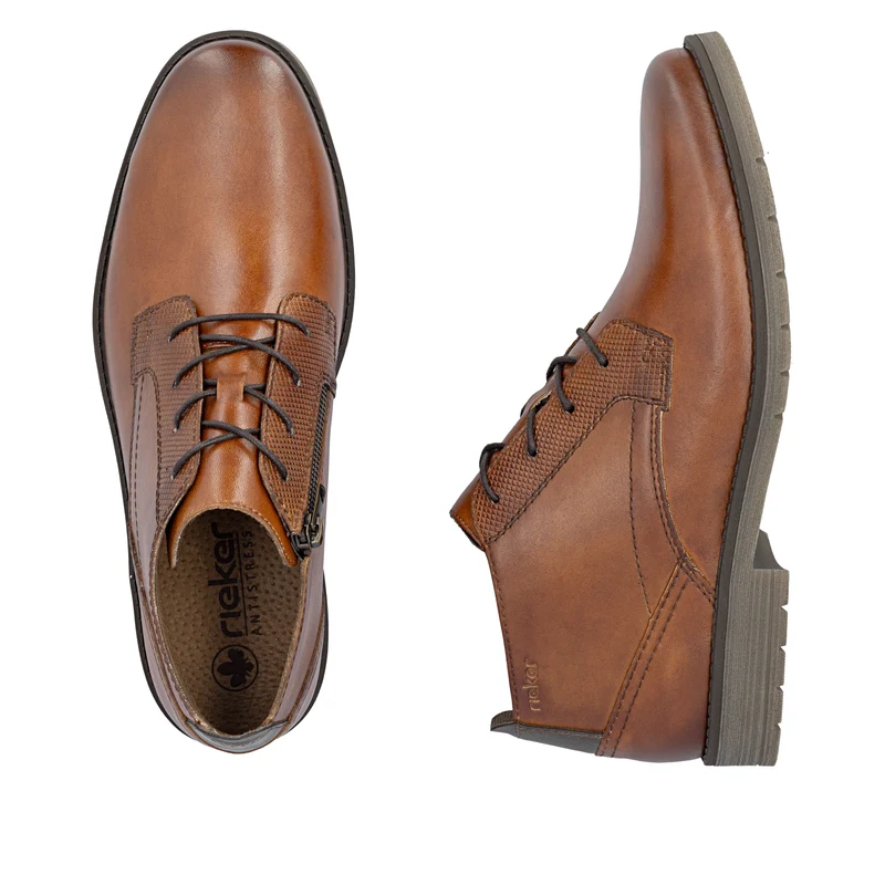 Rieker Herren-Schnürstiefeletten aus Leder | Braun