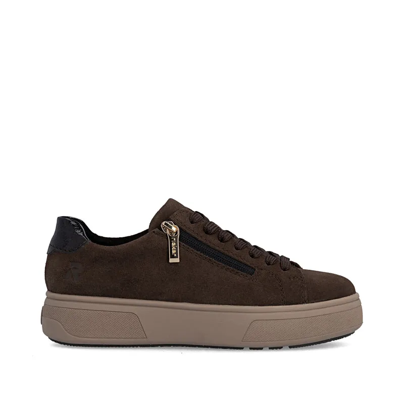 Rieker Damen-Plateau-Sneaker | Braun