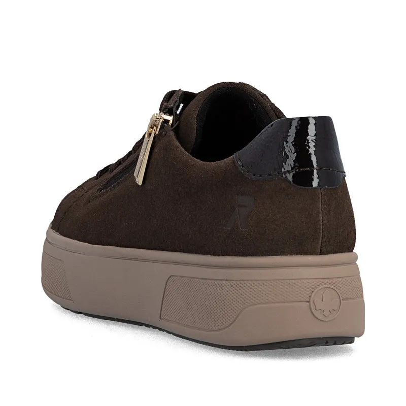 Rieker Damen-Plateau-Sneaker | Braun