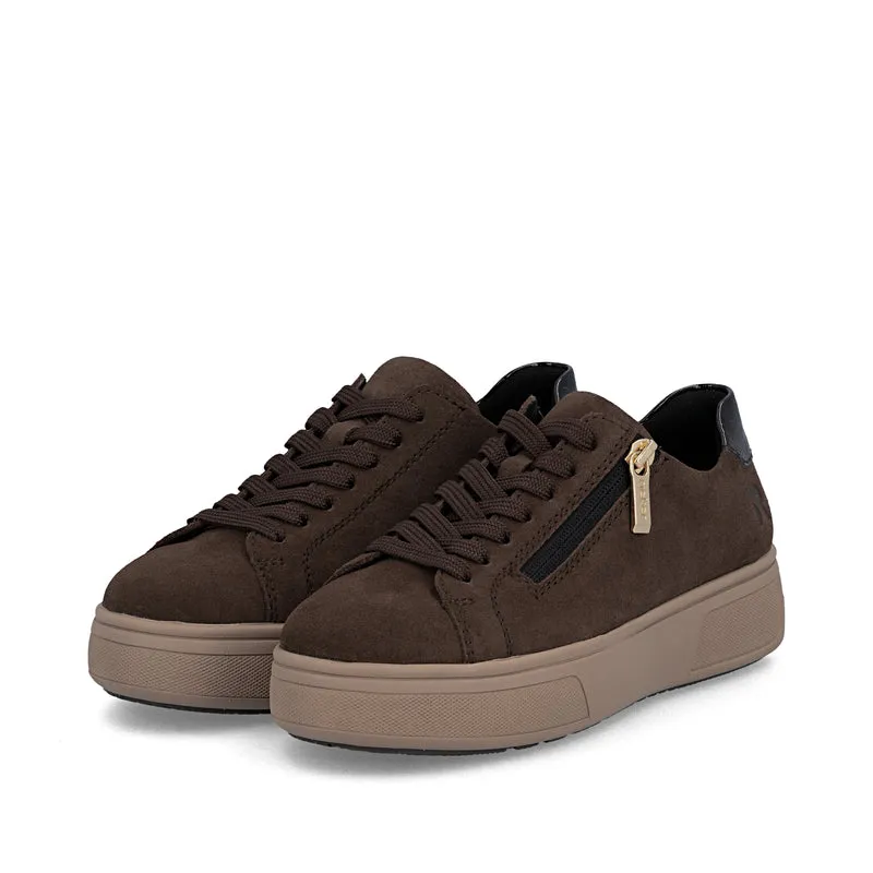 Rieker Damen-Plateau-Sneaker | Braun